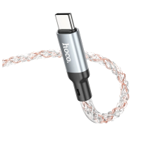 Кабель HOCO U112 Shine 60W charging data cable for Type-C to Type-C Gray