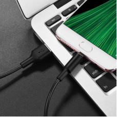 Кабель HOCO X25 USB to Micro 2A, 1m, PVC, PVC connectors, Black