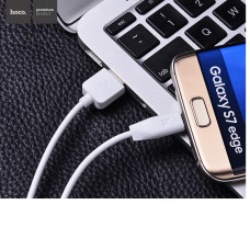 Кабель HOCO X1 USB to Type-C 3A, 1m, PVC, PVC connectors, White