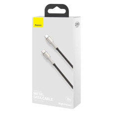 Кабель Baseus Cafule Series Metal Data Cable Type-C to Type-C 100W 2m Black