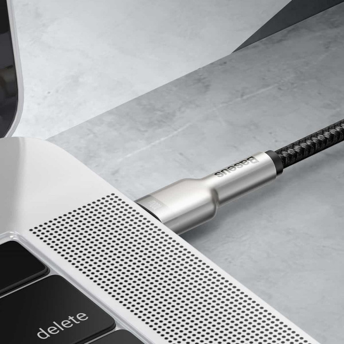 Кабель Baseus Cafule Series Metal Data Cable Type-C to Type-C 100W 2m Black