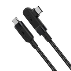 Кабель ACEFAST C5-03 USB-C to USB-C 100W right angled aluminum alloy 2m Black