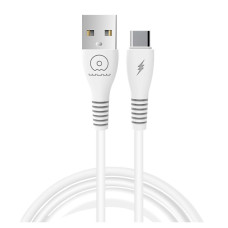 Кабель WUW-X195 USB Type-C 2,4A 1m white