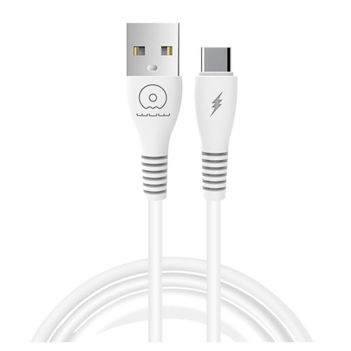 Кабель WUW-X195 USB Type-C 2,4A 1m white