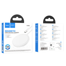 Бездротовий зарядний пристрій HOCO CW52 Enjoy magnetic wireless fast charging White