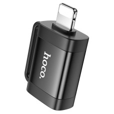 Адаптер HOCO UA31A iP male to USB female OTG adapter Black