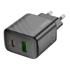 Мережевий зарядний пристрій HOCO CS23A Sunlight dual port PD30W+QC3.0 charger Black