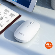 Маніпулятор миша HOCO GM15 Art dual-mode business wireless mouse White