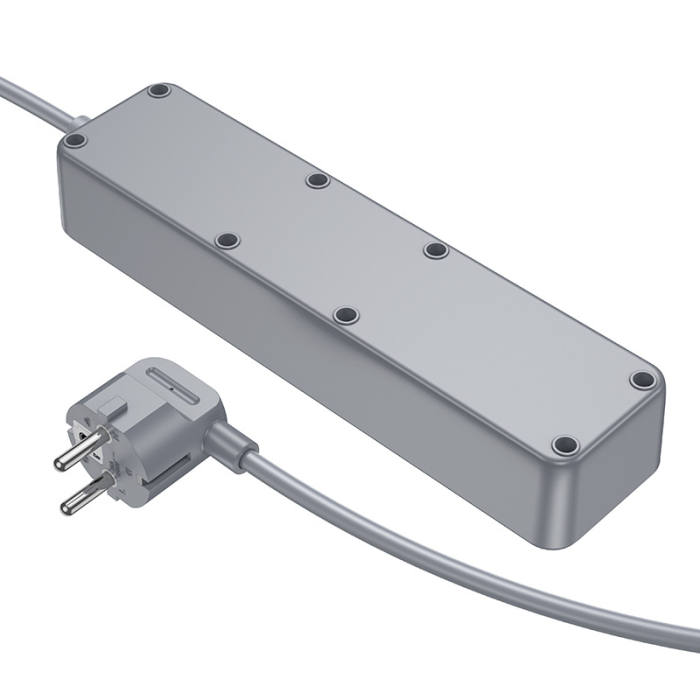 Мережевий подовжувач BOROFONE BAC8 Power 3-position socket(1C3A)(EU/GER)(L=3M) Black