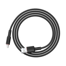Кабель ACEFAST C2-02 USB to iP 2.4A, 1.2m, silicone, zinc connectors, Black