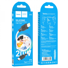 Кабель HOCO X90 Cool silicone PD charging data cable for iP White