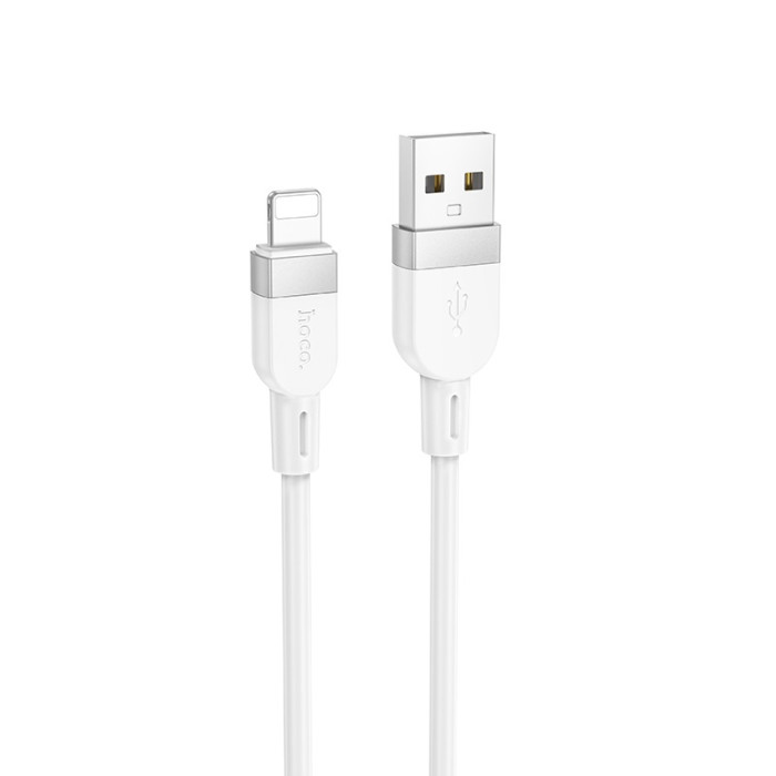 Кабель HOCO X109 Energy silicone charging data cable iP (L=1M) White