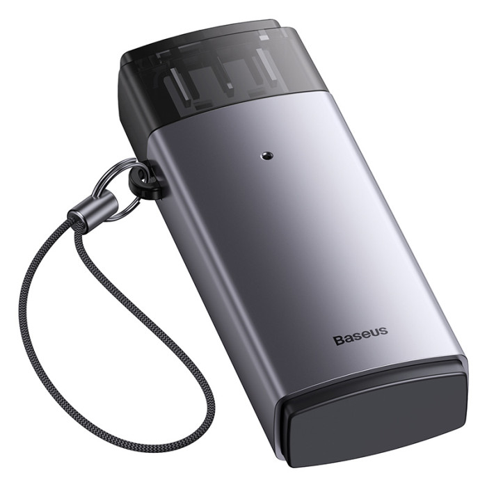 Кардрідер Baseus Lite Series USB-A to SD/TF Card Reader Grey
