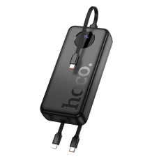 Зовнішній акумулятор HOCO J132A Sabio 22.5W+PD20W fully compatible power bank with 3 cables(20000mAh) Black