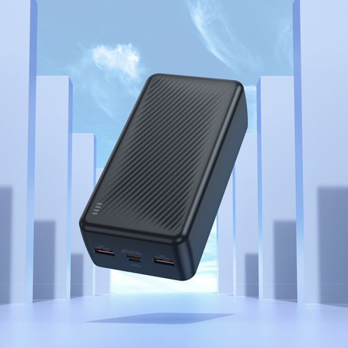 Зовнішній акумулятор BOROFONE BJ56B Graceful 22.5W+PD20W fully compatible power bank(30000mAh) Black