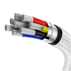 Кабель Baseus Cafule Series Metal Data Cable Type-C to Type-C 100W 1m White