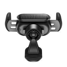 Автотримач для телефона Baseus Steel Cannon pro Solar Electric Car Mount Black