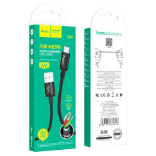 Кабель HOCO X89 Wind charging data cable Micro Black