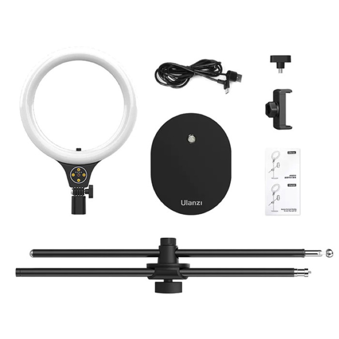 Кільцева лампа на штативі Ulanzi Vijim Desktop Overhead Shooting Bracket Ring Light Set（10inch) (UV-2517 T1)