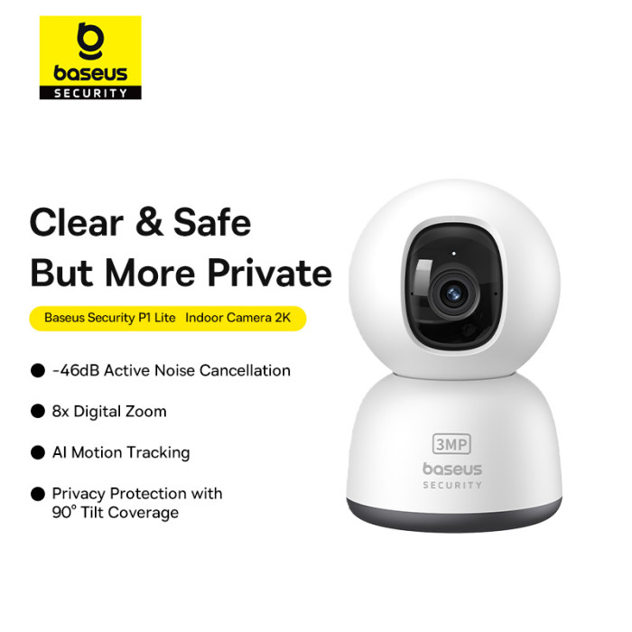 IP-камера відеоспостереження Baseus Security P1 Series Indoor 3MP OS White EU
