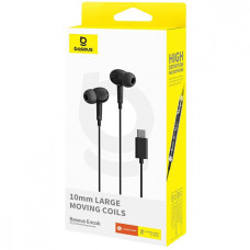 Навушники дротові Baseus Encok CZ18 Wired Earphones Cluster (Type-C) Black