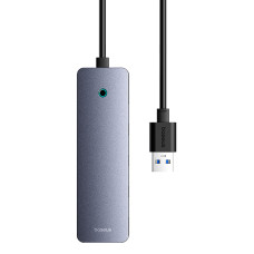 USB-хаб Baseus UltraJoy Series 4-Port  HUB Lite 50cm Space Grey（USBA to USB3.0*4+Type-C5V）
