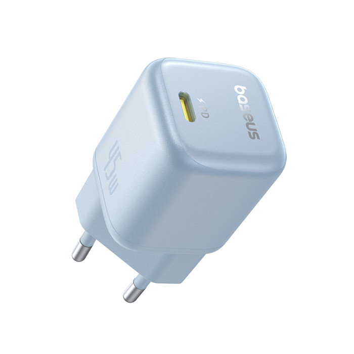 Мережевий зарядний пристрій Baseus PicoGo GaN Fast Charger 1C 45W EU Galaxy Blue