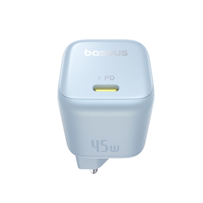 Мережевий зарядний пристрій Baseus PicoGo GaN Fast Charger 1C 45W EU Galaxy Blue