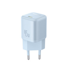 Мережевий зарядний пристрій Baseus PicoGo GaN Fast Charger 1C 45W EU Galaxy Blue