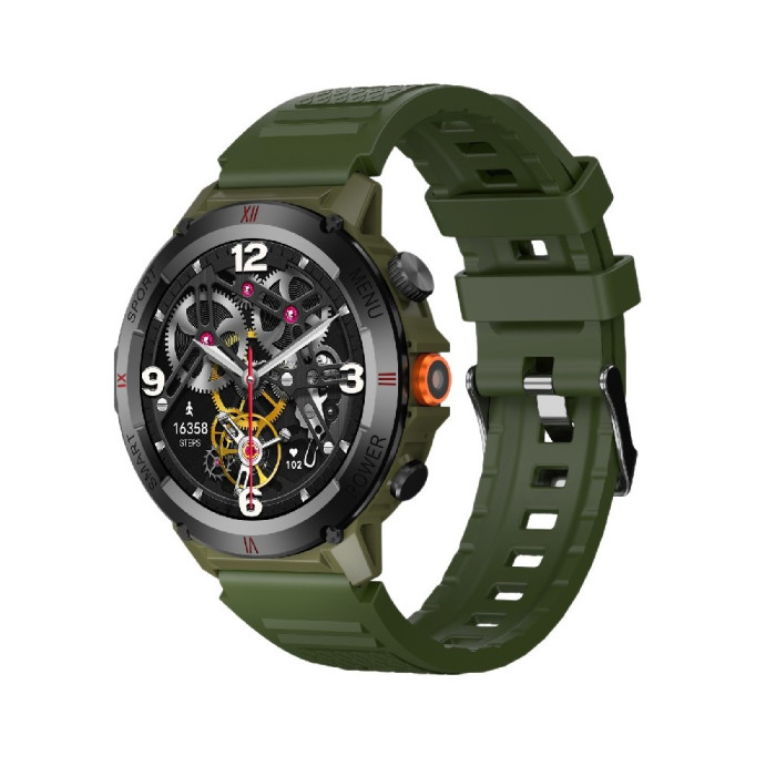 Смарт-годинник IWO X22 38mm. 330 mAh, IP68 Army Green