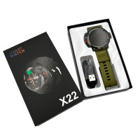 Смарт-годинник IWO X22 38mm. 330 mAh, IP68 Army Green