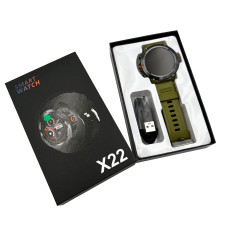 Смарт-годинник IWO X22 38mm. 330 mAh, IP68 Army Green