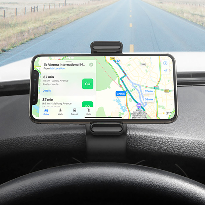 Автотримач для телефона UGREEN LP189 Dashboard Snap Clip Phone Holder Black