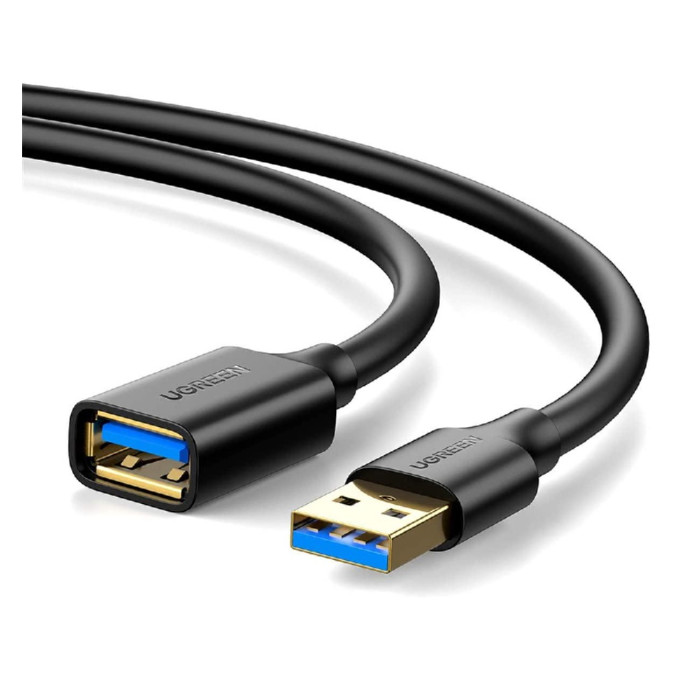 Подовжувач UGREEN US129 USB 3.0 Extension Male Cable 1m (Black) (UGR-10368)