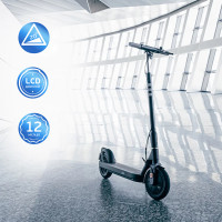 Електросамокат OKAI ES10-NEON Lite Black 9", 300(600)W, 7.8Ah, 30km, 25km\h, 20%, NFC, App,15kg