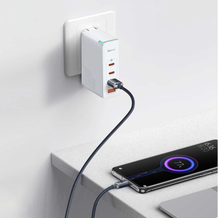Кабель Baseus Crystal Shine Series Fast Charging Data Cable USB to Type-C 100W 1.2m Black