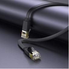 Мережевий кабель HOCO US07 General pure copper flat network cable(L=10M) Black