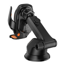 Автотримач для телефона з БЗП HOCO HW34 Blue whale 3-axis linkage wireless fast charging car holder(center console)