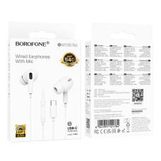 Навушники дротові BOROFONE BM100 Pro (Type-C) White