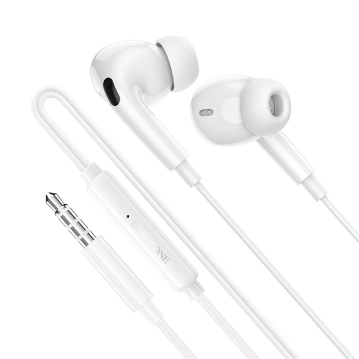 Навушники дротові BOROFONE BM100 Pro (3.5mm) White