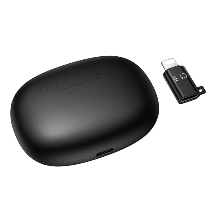 Бездротова мікрофонна система HOCO L19 Graceful dual-mic (iP/Type-C) Black