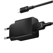 Мережевий зарядний пристрій з кабелем BOROFONE BAS71A Source single-port charger set(iP) Black