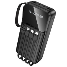 Зовнішній акумулятор BOROFONE BJ76A Smart power bank with 4 cables(20000mAh) Black
