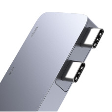 USB-хаб Baseus UltraJoy Series 5-Port HUB Space Grey (USB-C*2 to USB-C 40Gbps*1+HDMI 4K@30Hz*1+USB3.0*3）