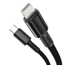 Кабель Baseus High Density Braided Fast Charging Data Cable Type-C to iP PD 20W 1m Black