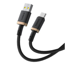 Кабель Baseus Dura Series Fast Charging Cable USB to Type-C 60W 1m Gold+Black