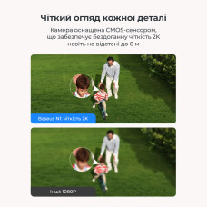 Додаткова IP-камера відеоспостереження Baseus Security N1 Outdoor Camera 2K White