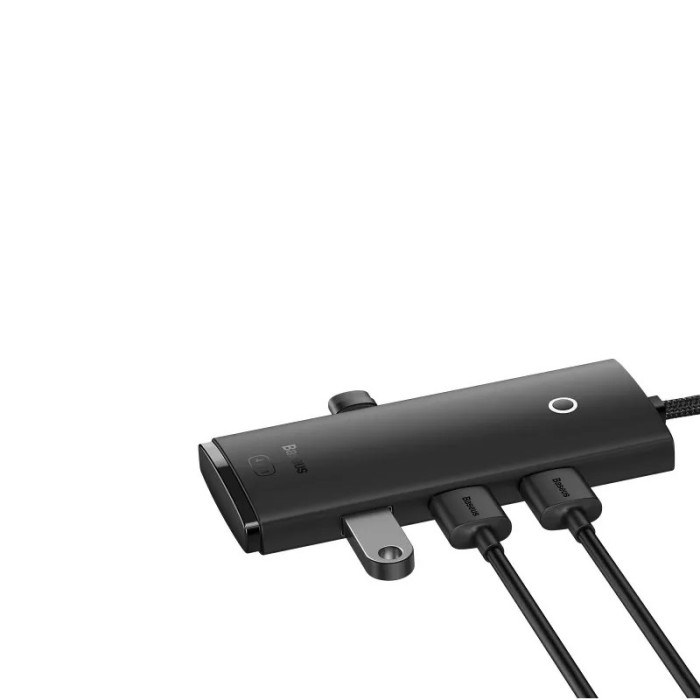 USB-хаб Baseus Lite Series 4-Port Type-C HUB Adapter (Type-C to USB 3.0*4 ) 1m Black