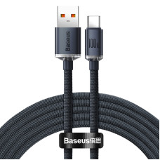 Кабель Baseus Crystal Shine Series Fast Charging Data Cable USB to Type-C 100W 2m Black