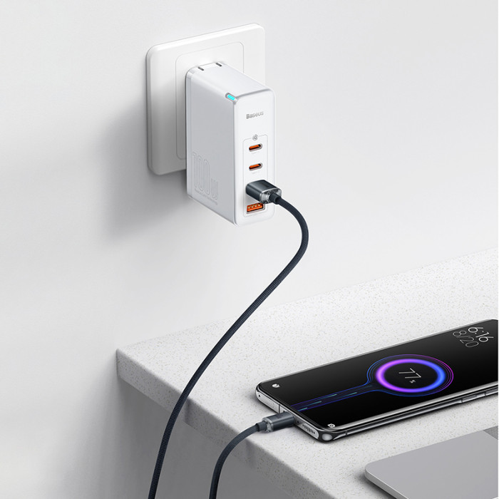 Кабель Baseus Crystal Shine Series Fast Charging Data Cable USB to Type-C 100W 2m Black